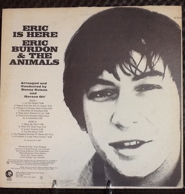 Burdon, Eric & The Animals - Eric Is Here (VG+) (Vinyl LP)