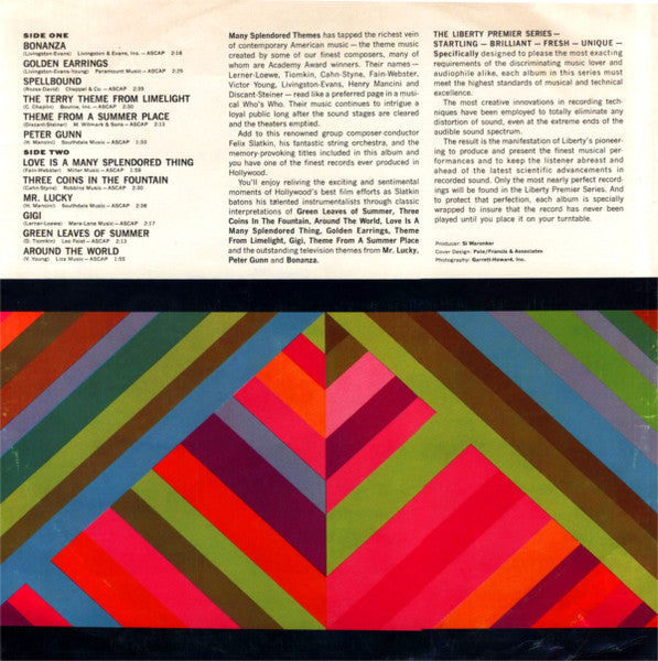 Slatkin, Felix - Many Splendored Themes (VG+) (Vinyl LP)