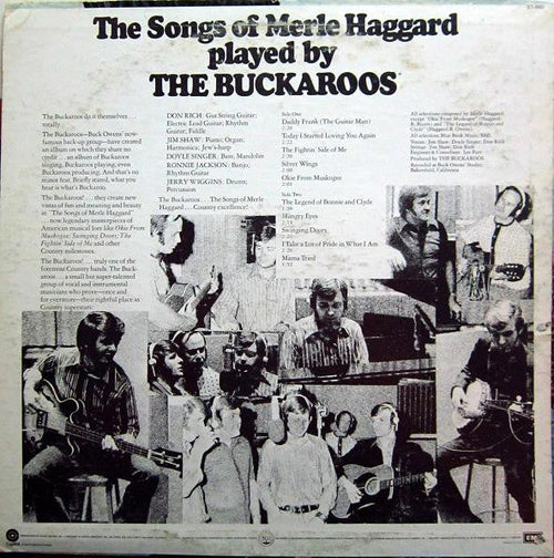 Buckaroos - The Songs Of Merle Haggard (VG+) (Vinyl LP)
