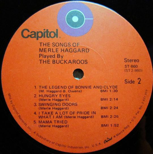 Buckaroos - The Songs Of Merle Haggard (VG+) (Vinyl LP)