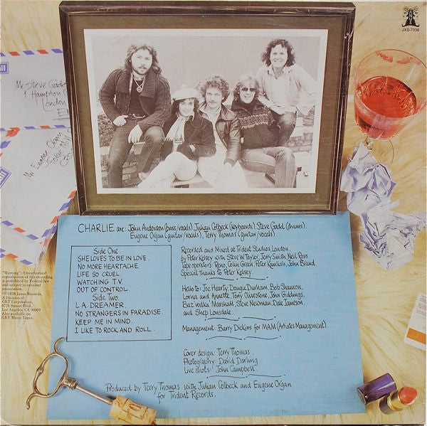 Charlie  - Lines (NM or M-) (Vinyl LP)