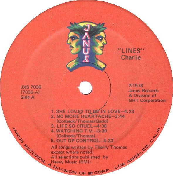 Charlie  - Lines (NM or M-) (Vinyl LP)