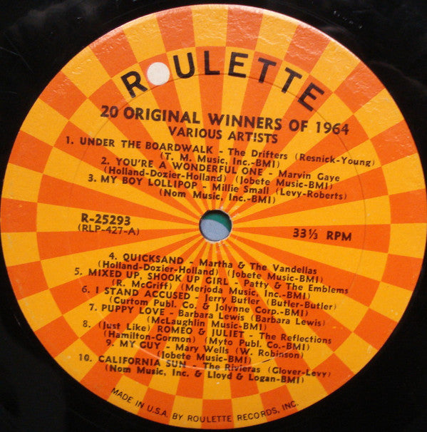 Various - 20 Original Winners Of 1964 (VG+) (Vinyl LP)