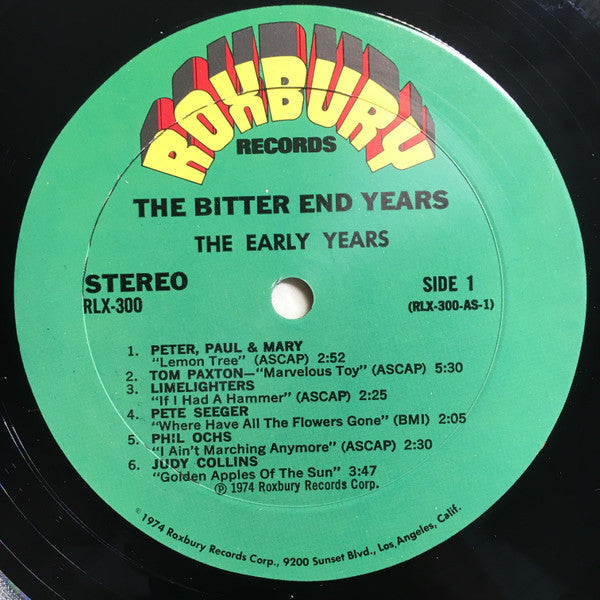 Various - The Bitter End Years (VG+) (Vinyl LP)