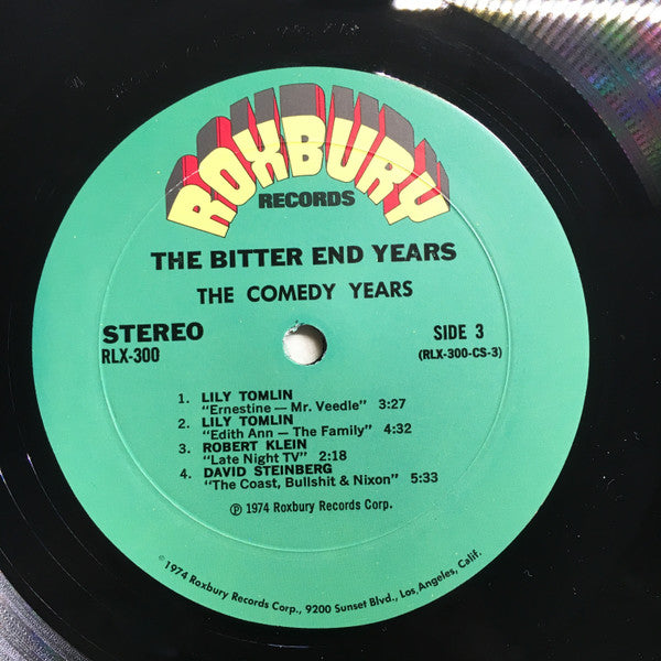 Various - The Bitter End Years (VG+) (Vinyl LP)