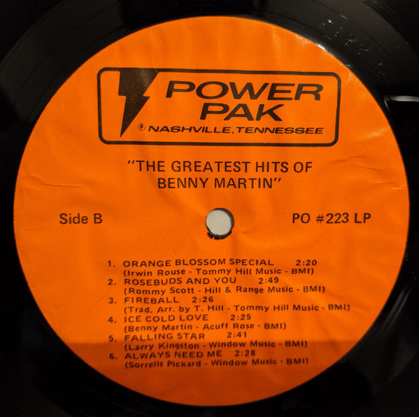 Martin, Benny - The Greatest Hits Of Benny Martin (VG) (Vinyl LP)