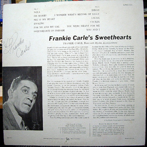Carle, Frankie - Frankie Carle's Sweethearts  (VG) (Vinyl LP)