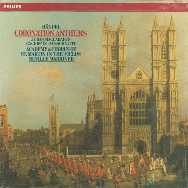 Handel / Academy & Chorus Of St. Martin-In-The-Fields, Neville Marriner - Coronation Anthems (Vinyl, NM or M-) (Vinyl LP)