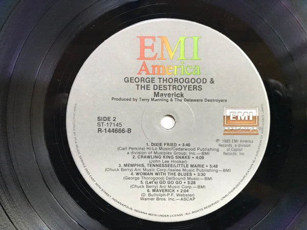 Thorogood, George And The Destroyers - Maverick (Vinyl, VG+) (Vinyl LP)
