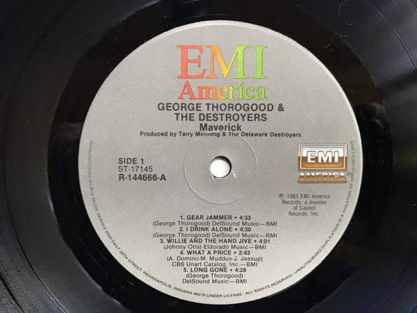 Thorogood, George And The Destroyers - Maverick (Vinyl, VG+) (Vinyl LP)