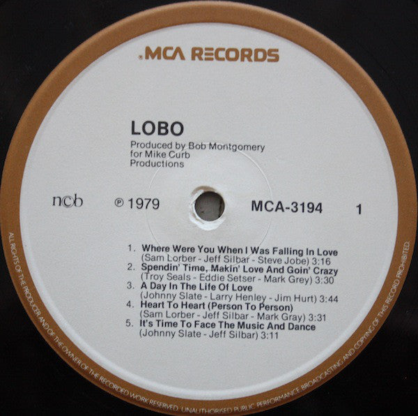 Lobo  - Lobo (Vinyl, VG+) (Vinyl LP)