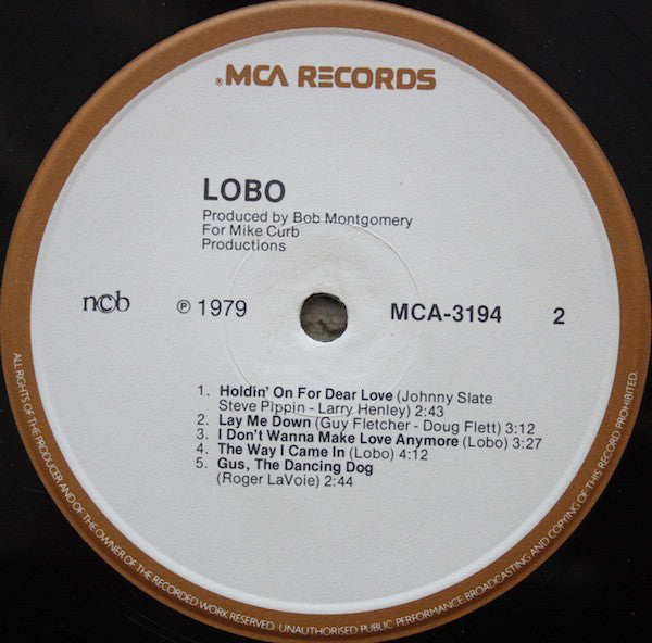 Lobo  - Lobo (Vinyl, VG+) (Vinyl LP)