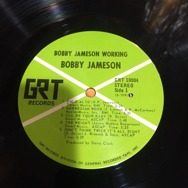 Jameson, Bobby - Working! (VG+) (Vinyl LP)