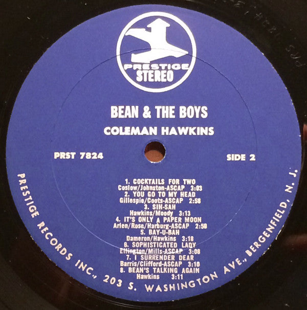 Hawkins, Coleman - Bean And The Boys (Vinyl, VG) (Vinyl LP)