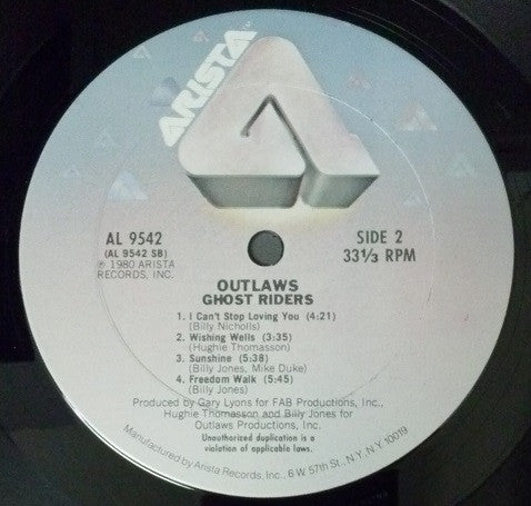Outlaws - Ghost Riders (VG+) (Vinyl LP)