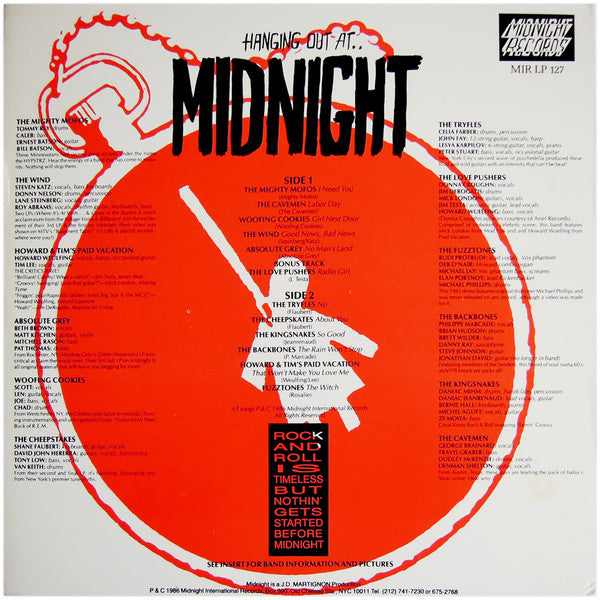 Various - Hanging Out At...Midnight (NM or M-) (Vinyl LP)