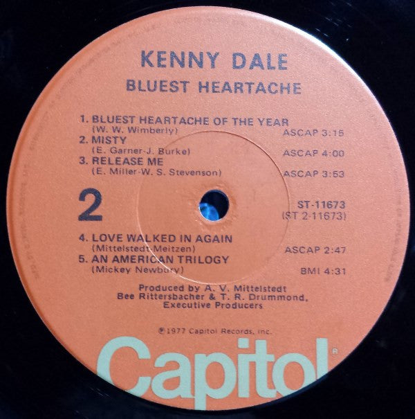 Dale, Kenny - Bluest Heartache (Vinyl, VG) (Vinyl LP)