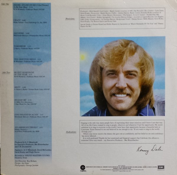 Dale, Kenny - Bluest Heartache (Vinyl, VG) (Vinyl LP)