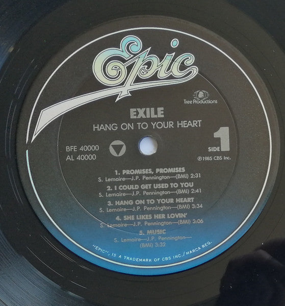 Exile  - Hang On To Your Heart (VG+) (Vinyl LP)