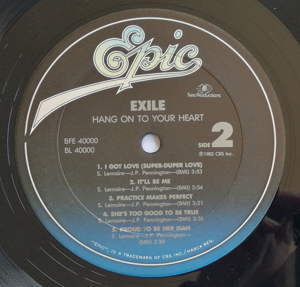 Exile  - Hang On To Your Heart (VG+) (Vinyl LP)