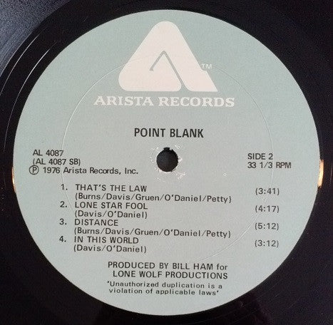 Point Blank  - Point Blank (VG+) (Vinyl LP)