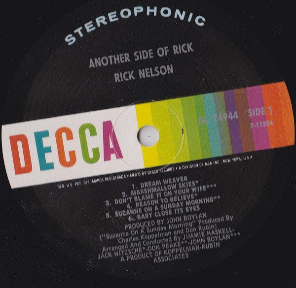 Nelson, Rick - Another Side Of Rick (VG) (Vinyl LP)