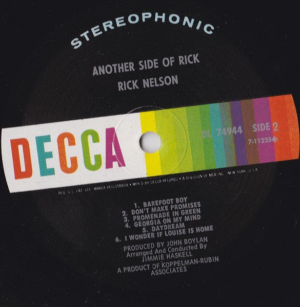 Nelson, Rick - Another Side Of Rick (VG) (Vinyl LP)
