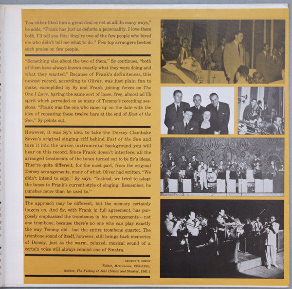 Sinatra, Frank - I Remember Tommy (Vinyl, VG+) (Vinyl LP)