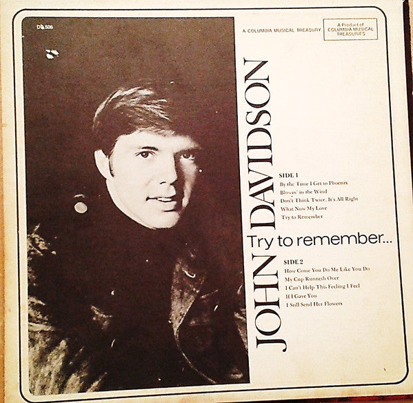 Davidson, John - Try To Remember (NM or M-) (Vinyl LP)