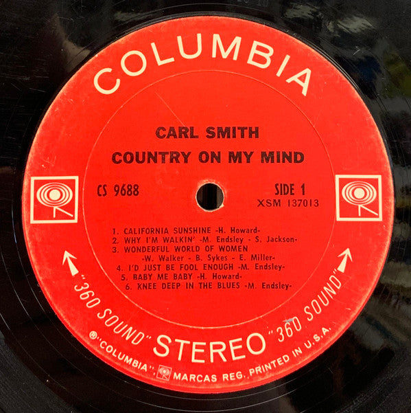 Smith, Carl - Country On My Mind (VG+) (Vinyl LP)