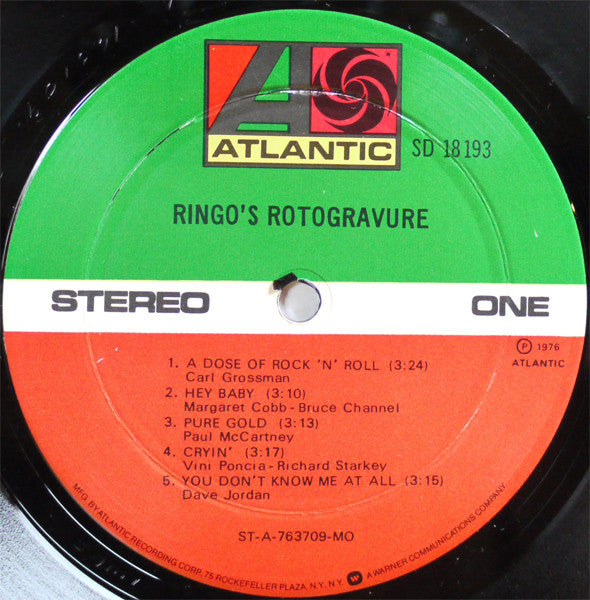 Starr, Ringo - Ringo's Rotogravure (VG+) (Vinyl LP)