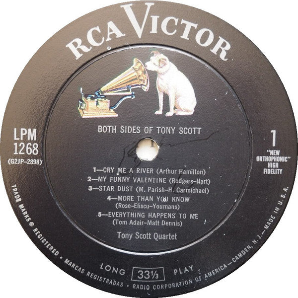 Scott, Tony Quartet - Both Sides Of Tony Scott (VG+) (Vinyl LP)