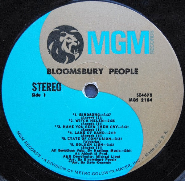 Bloomsbury People - Bloomsbury People (VG) (Vinyl LP)