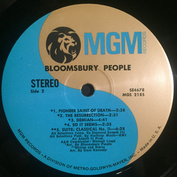 Bloomsbury People - Bloomsbury People (VG) (Vinyl LP)