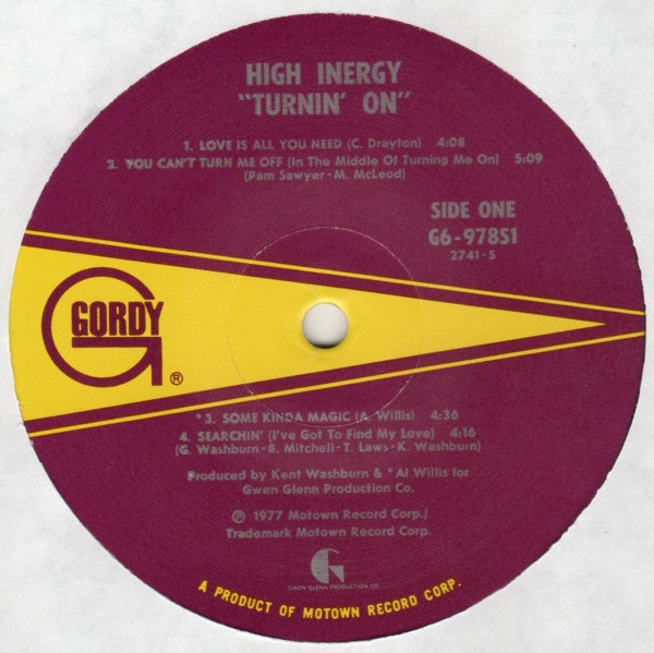 High Inergy - Turnin' On (VG+) (Vinyl LP)