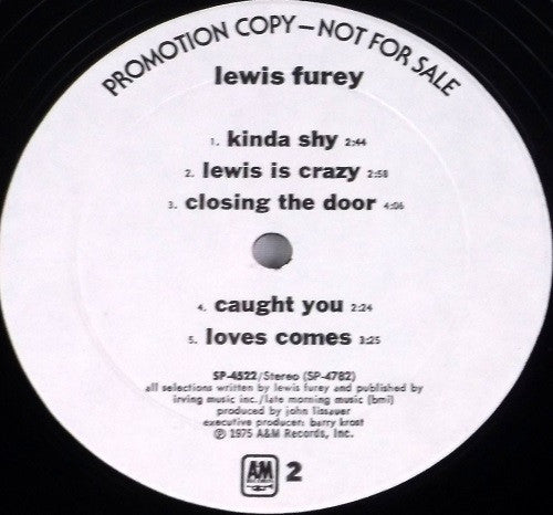 Furey, Lewis - Lewis Furey (VG+) (Vinyl LP)