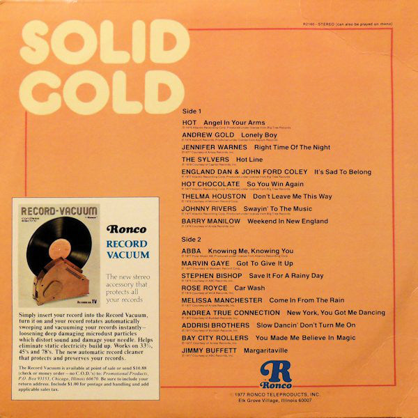 Various - Solid Gold (Vinyl, VG) (Vinyl LP)