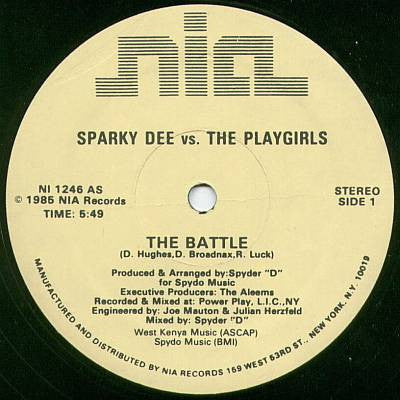 Sparky Dee vs. The Playgirls - The Battle (VG) (Vinyl LP)