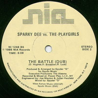 Sparky Dee vs. The Playgirls - The Battle (VG) (Vinyl LP)