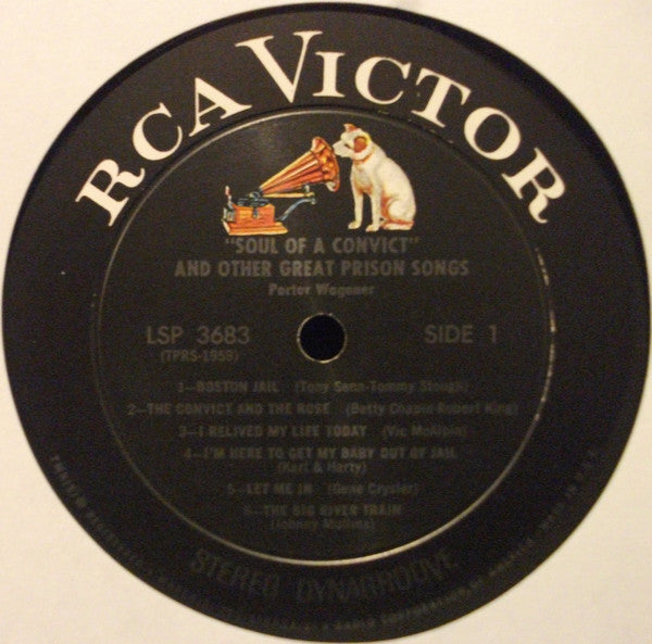 Wagoner, Porter - "Soul Of A Convict" And Other Great Prison Songs (G+) (Vinyl LP)