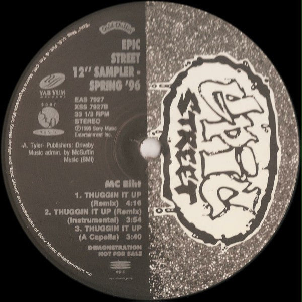 Kool G Rap, Nas / MC Eiht - Epic Street 12" Sampler Spring '96 (VG+) (Vinyl LP)