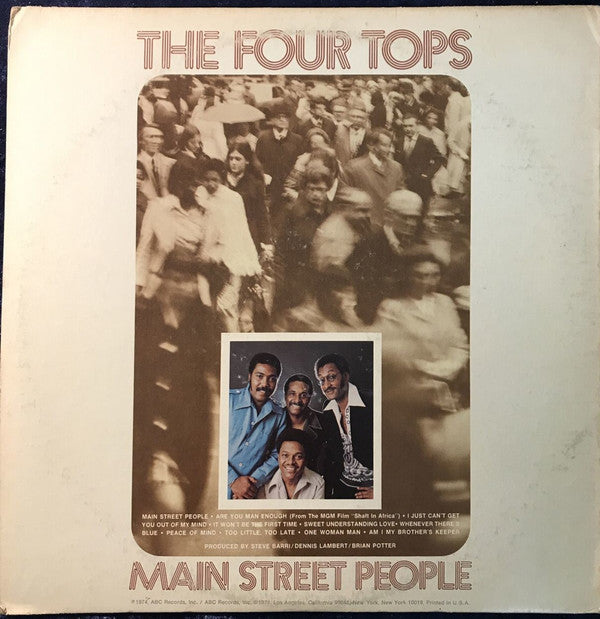 Four Tops - Main Street People (VG) (Vinyl LP)