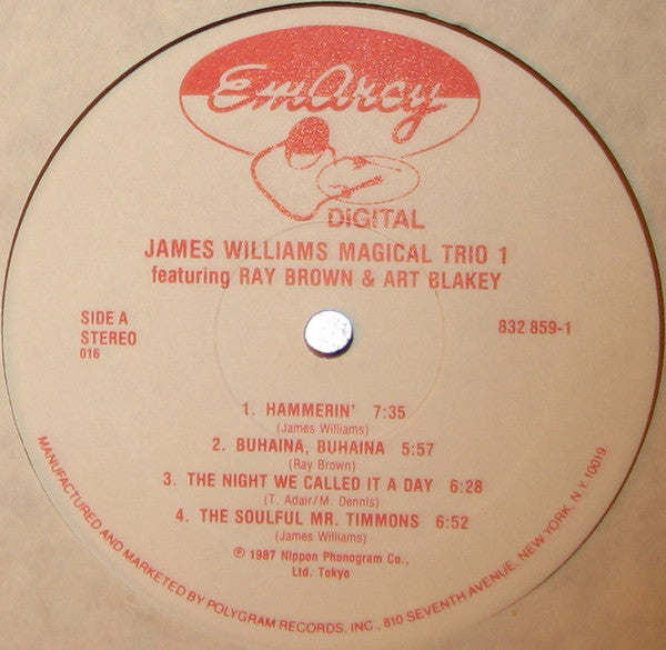 Williams, James  - Magical Trio 1 (NM or M-) (Vinyl LP)