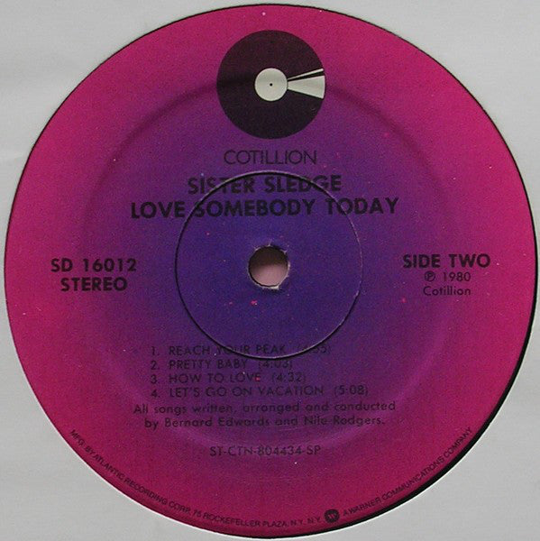 Sister Sledge - Love Somebody Today (VG+) (Vinyl LP)