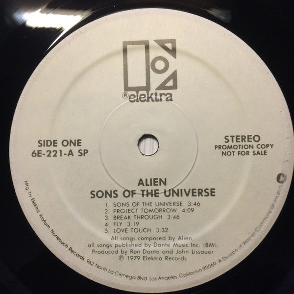 Alien  - Sons Of The Universe (M) (Vinyl LP)