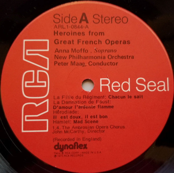 Moffo, Anna & New Philharmonia Orchestra - Heroines From Great French Operas (Vinyl, NM or M-) (Vinyl LP)