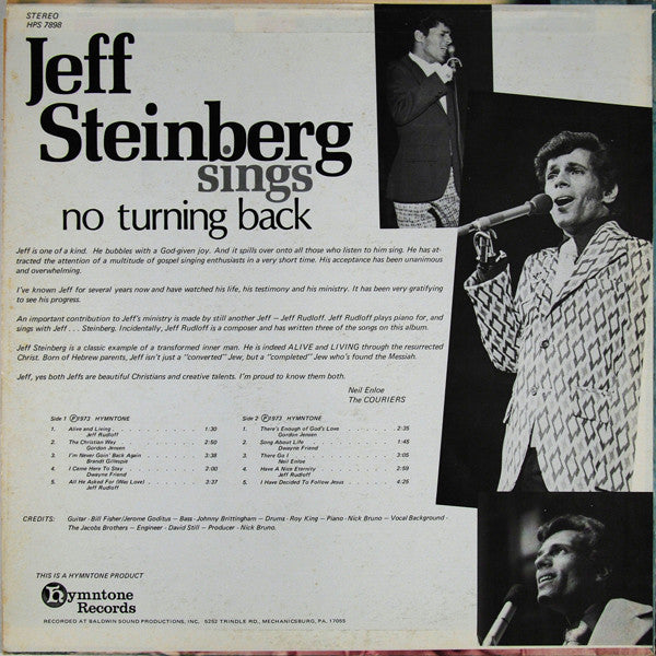 Steinberg, Jeff  - No Turning Back (NM or M-) (Vinyl LP)