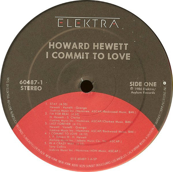 Hewett, Howard - I Commit To Love (VG+) (Vinyl LP)