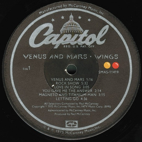 Wings  - Venus And Mars (Vinyl, VG+) (Vinyl LP)