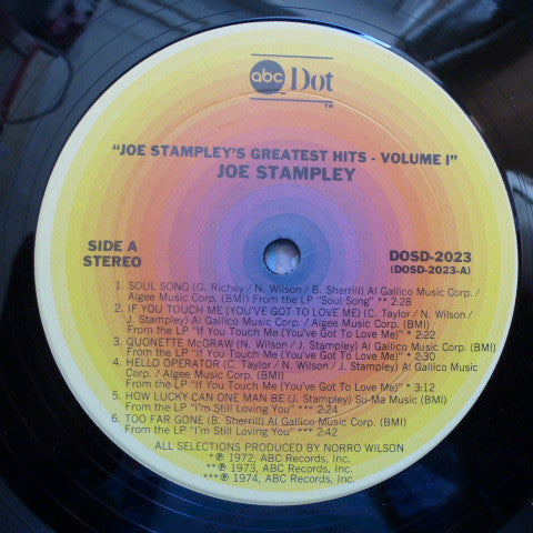 Stampley, Joe - Greatest Hits Volume 1 (VG+) (Vinyl LP)